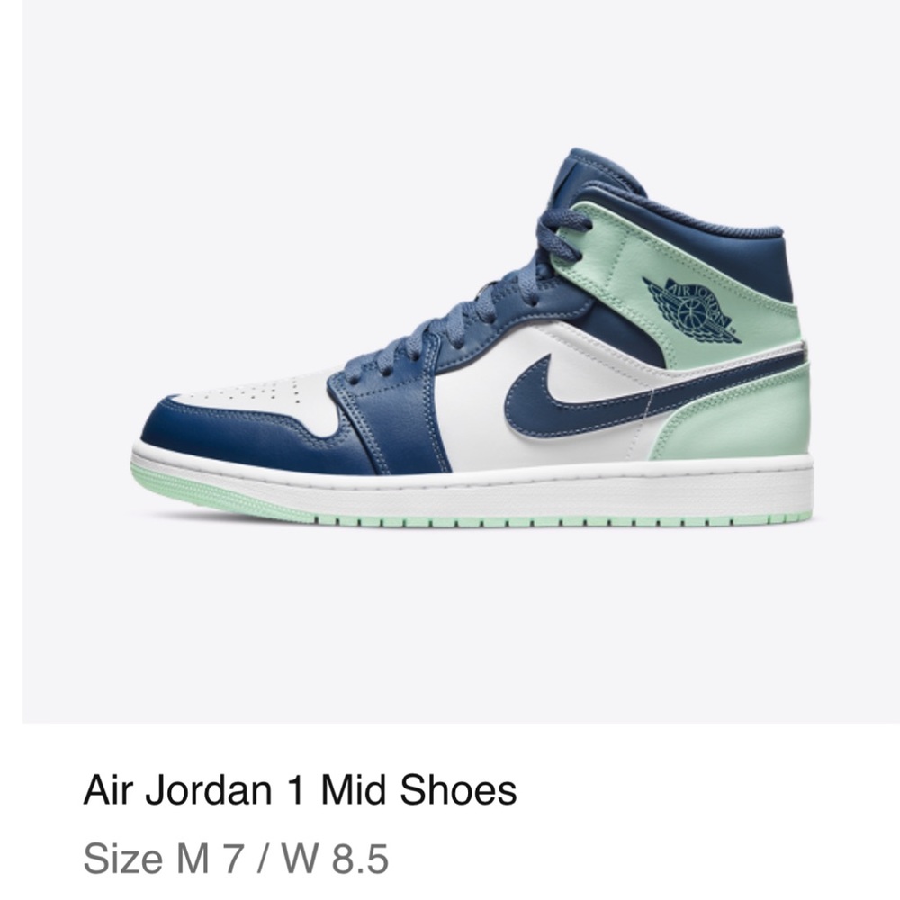 Nike Mid Jordan Dunks Navy & Mint